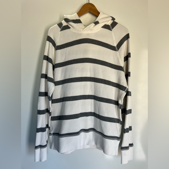 Express White and Gray Striped Men's Shirt - Picture 1 of 9